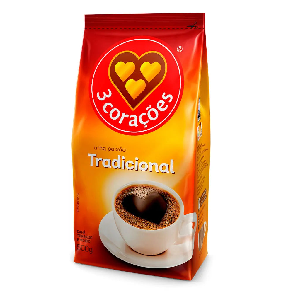 [BEB-0020] 3 Corações Traditionele Koffie 500g