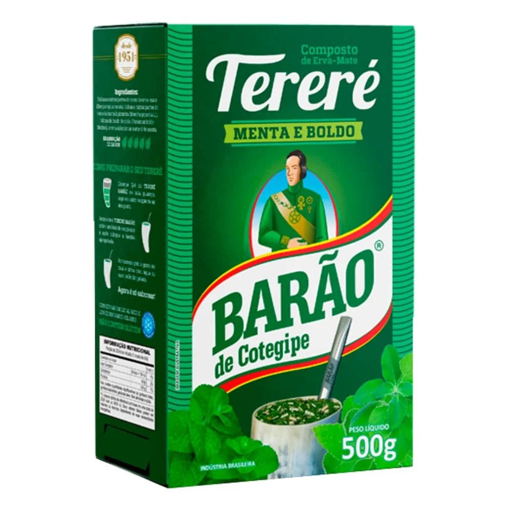 [BEB-0130] Barão de Cotegipe Erva-Mate Tereré Menthe et Boldo 500g (maté glacé)