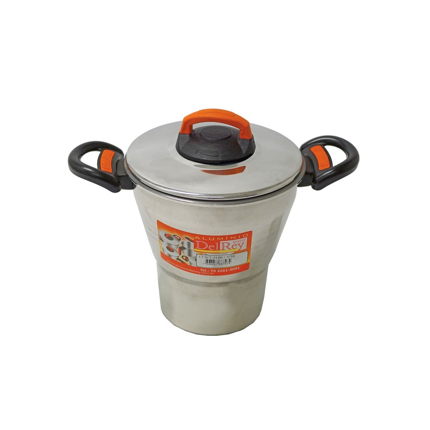 [CAS-0100] Braziliaanse Couscouspan van Gepolijst Aluminium nº16 2,3L