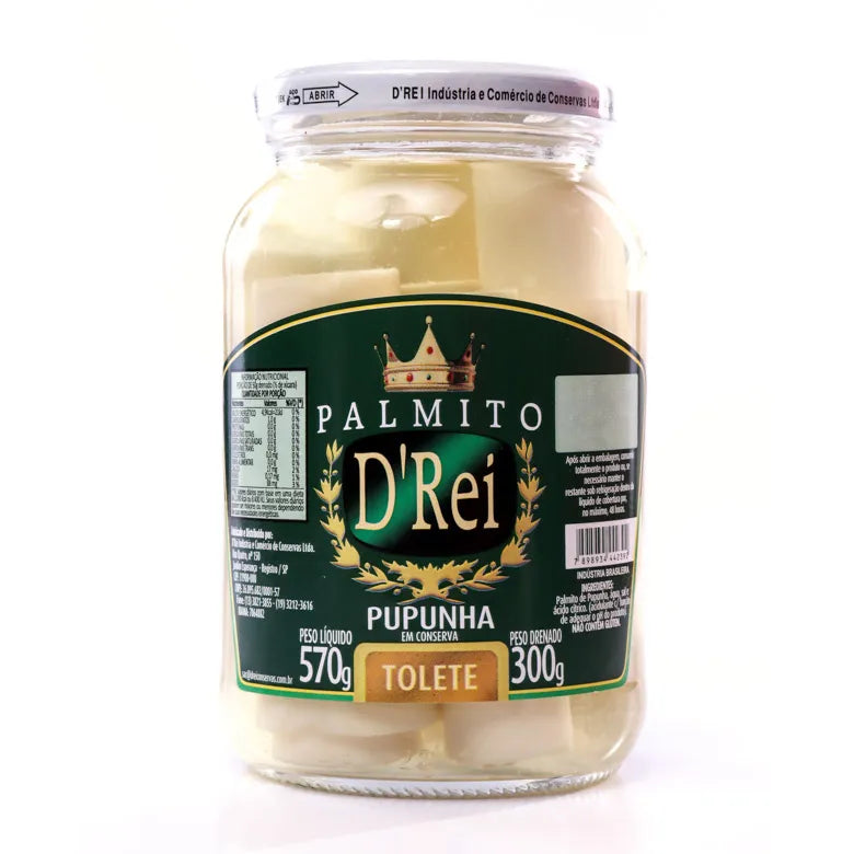 [MER-0370] D'Rei Palmito Pupunha em Conserva 570g