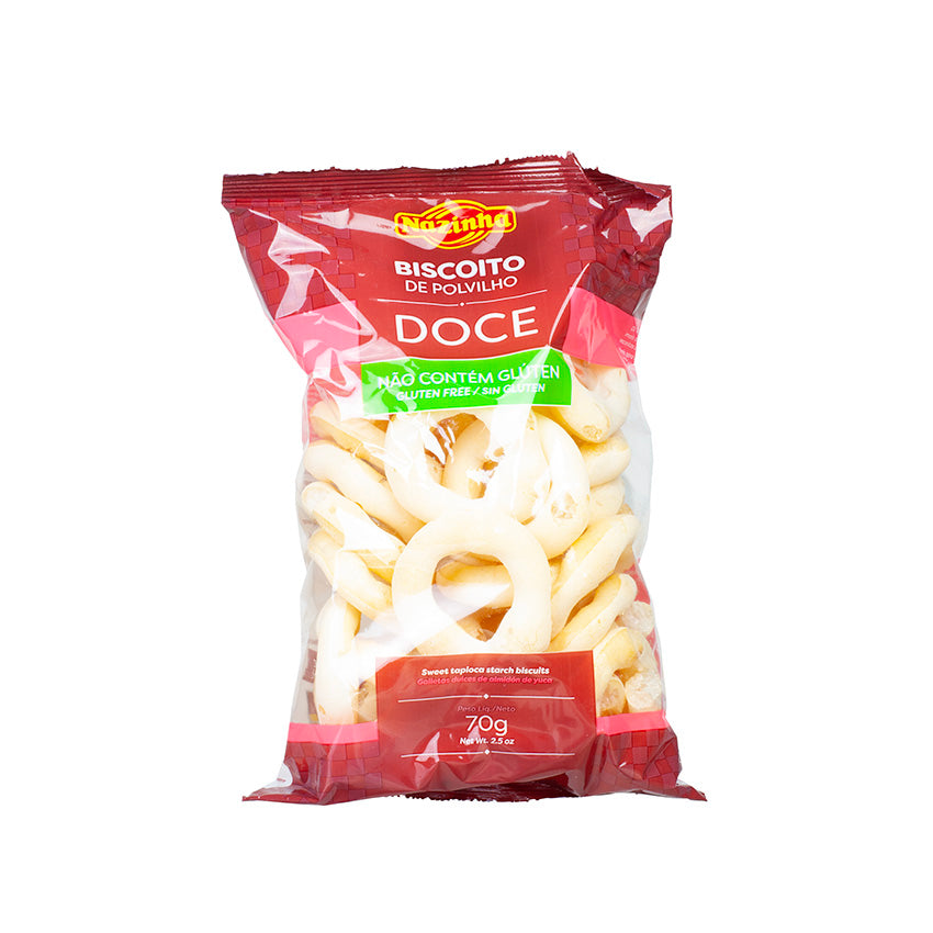 [DOC-0450] Nazinha Sweet Polvilho Biscuits 70g (cassava starch)