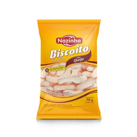 [DOC-0470] Nazinha Polvilho Koekjes Kaassmaak 70g (cassavezetmeel)