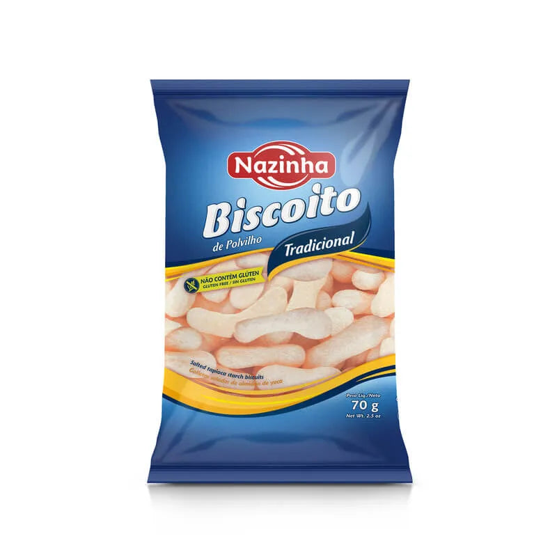 [DOC-0480] Nazinha Biscuits de Polvilho Traditionnels 70g (fécule de manioc)