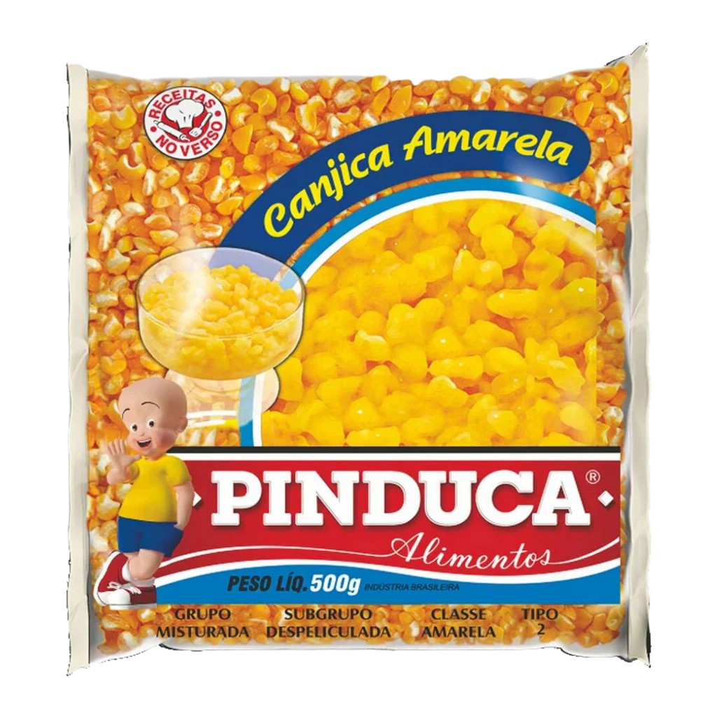 [MER-0590] Pinduca Yellow Canjica 400g (hominy corn for dessert)