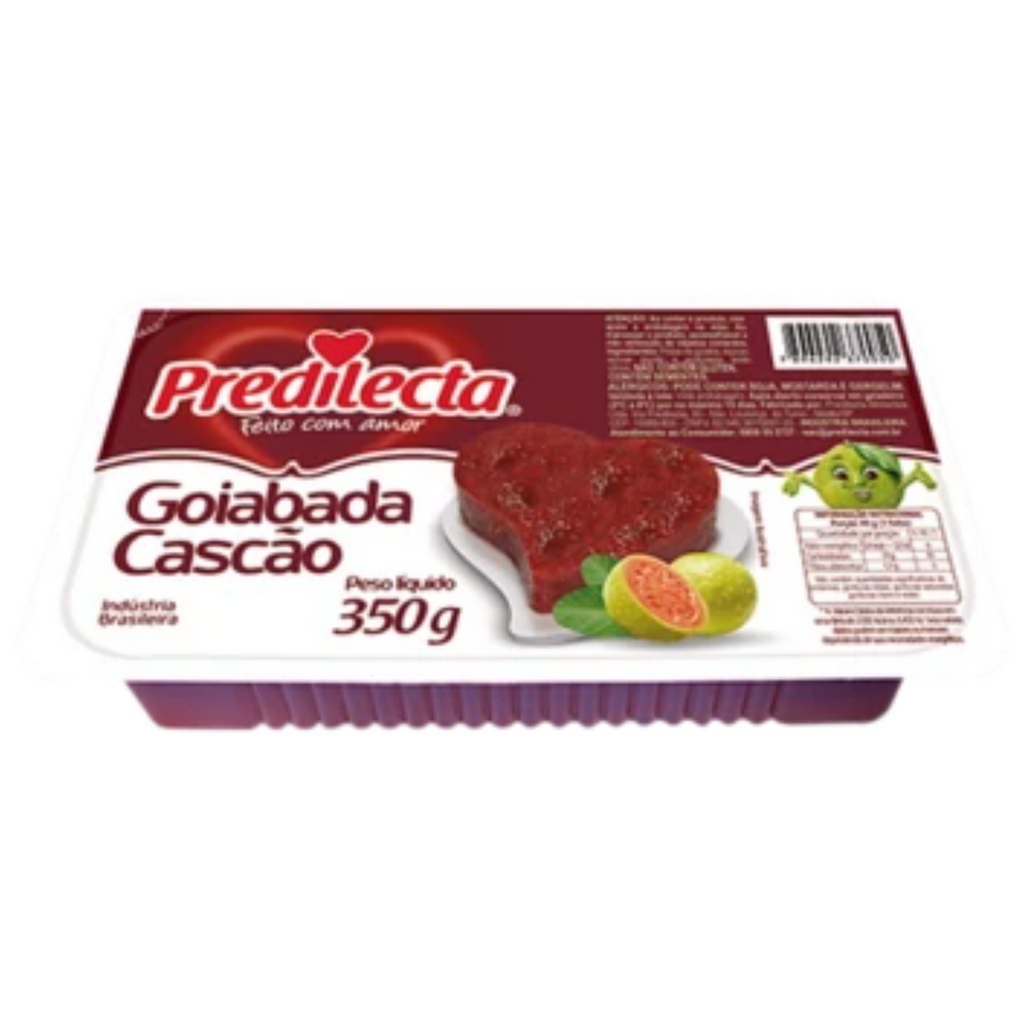 [DOC-0550] Predilecta Goiabada Cascão Bar 350g (guava paste with fruit pieces)