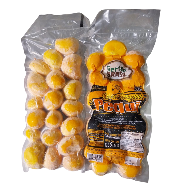[SAL-0450] Sertão Brasil Frozen Whole Pequi with Stone 500g (Brazilian pequi fruit)
