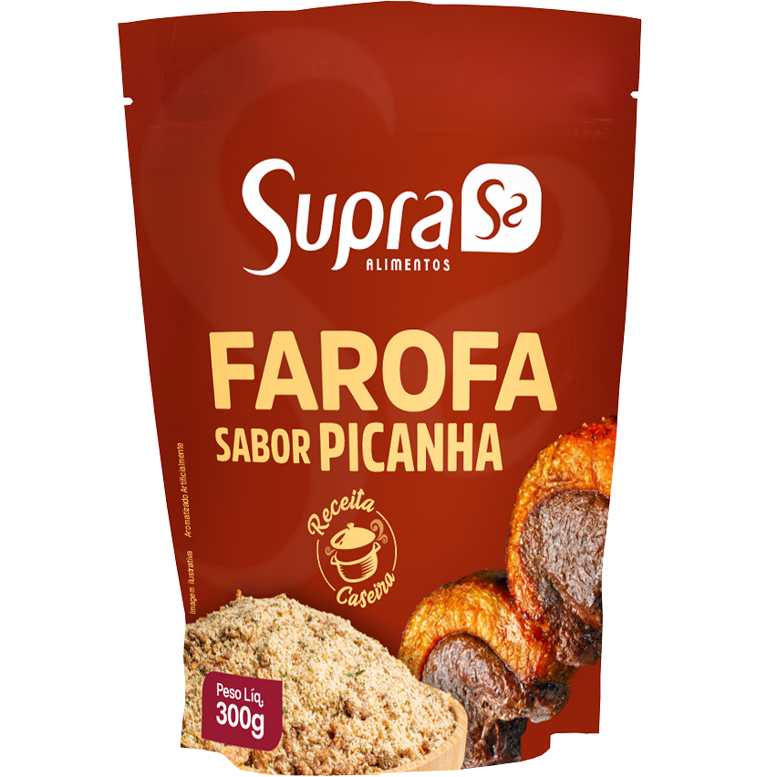 Supra Farofa Pronta sabor Picanha 300g