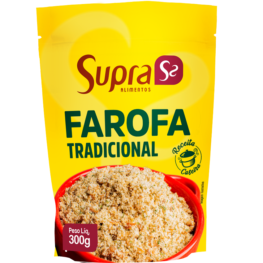 [MER-1020] Supra Kant-en-klare Farofa Traditioneel 300g (geroosterd cassavemeel)